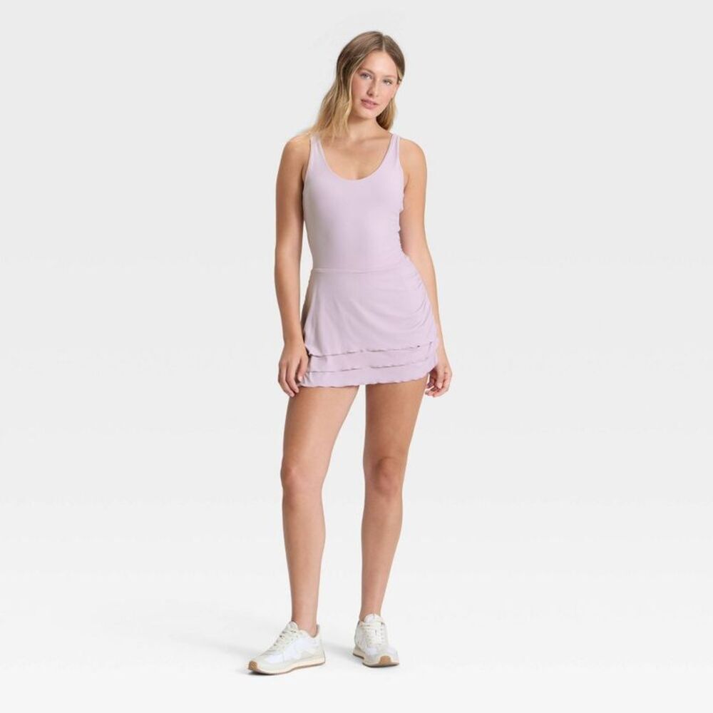 Women's Layered Active Dress - JoyLab Lavender XXS